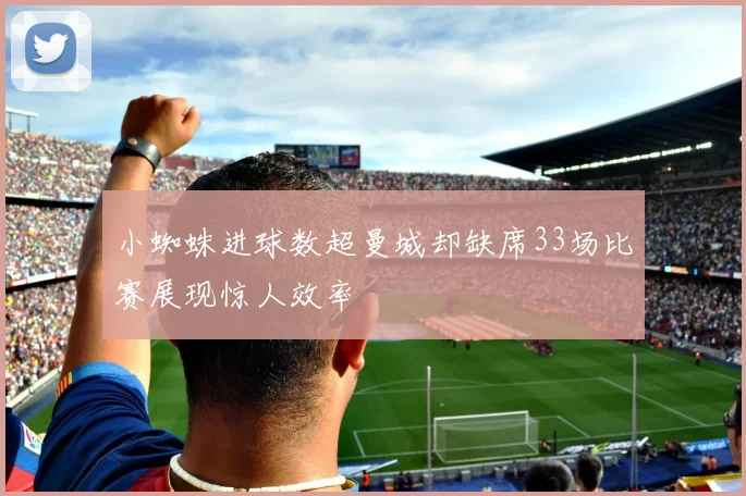 小蜘蛛进球数超曼城却缺席33场比赛展现惊人效率